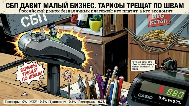 СБП давит малый бизнес. Тарифы трещат по швам